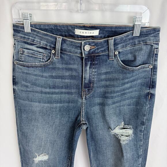 Eunina Ripped Skinny Crop Jeans Size 9 - Picture 2 of 10